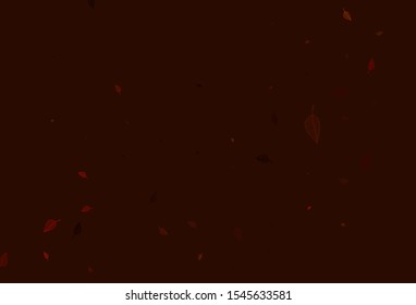 Light Yellow, Orange vector sketch background. An elegant bright illustration with leaves in Natural style. The textured pattern for website.