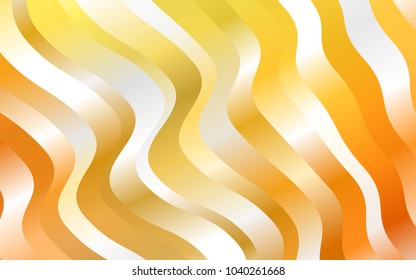 Light Yellow, Orange vector template with liquid shapes. Geometric illustration in marble style with gradient.  A completely new marble design for your business.