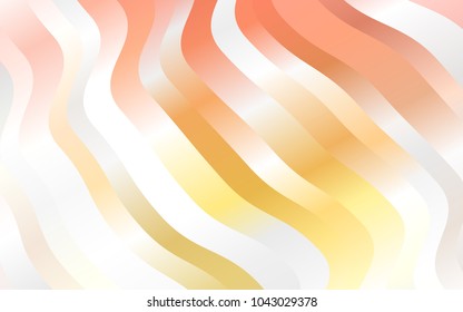 Light Yellow, Orange vector template with lava shapes. A vague circumflex abstract illustration with gradient. Brand-new design for your ads, poster, banner.