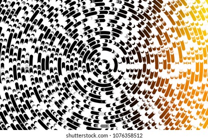 Light Yellow, Orange vector template with liquid shapes. Colorful abstract illustration with gradient lines. The elegant pattern for brand book.