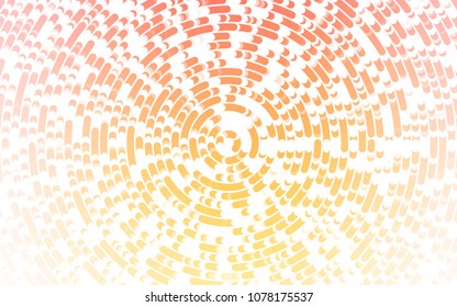 Light Yellow, Orange vector template with lava shapes. Blurred geometric sample with gradient bubbles.  Marble design for your web site.
