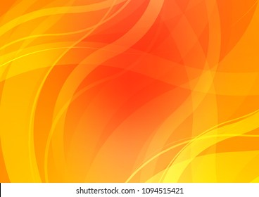 Light Yellow, Orange vector template with bubble shapes. Blurred geometric sample with gradient bubbles.  A new texture for your  ad, booklets, leaflets.