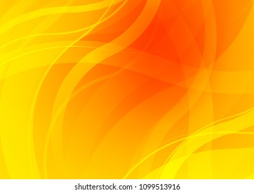 Light Yellow, Orange vector template with lava shapes. Shining crooked illustration in marble style. Marble style for your business design.