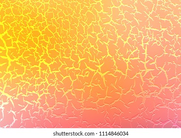 Light Yellow, Orange vector template with bubble shapes. Geometric illustration in marble style with gradient.  The best blurred design for your business.