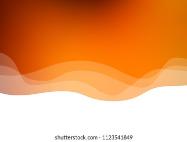 Light Yellow, Orange vector template with lines, ovals. Brand new colored illustration in marble style with gradient. Brand new design for your ads, poster, banner.