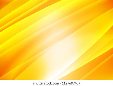 Light Yellow, Orange vector template with repeated sticks. Lines on blurred abstract background with gradient. Smart design for your business advert.