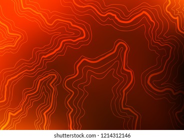 Light Yellow, Orange vector template with bent ribbons. A sample with blurred bubble shapes. New composition for your brand book.