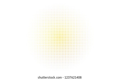 Light Yellow, Orange vector template with circles. Beautiful colored illustration with blurred circles in nature style. Pattern for ads, booklets.