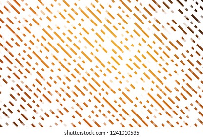 Light Yellow, Orange vector template with repeated sticks. Shining colored illustration with narrow lines. Pattern for business booklets, leaflets.