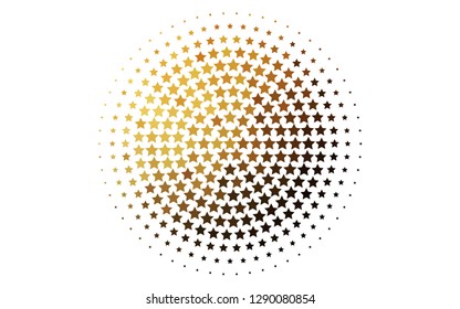 Light Yellow, Orange vector template with sky stars. Decorative shining illustration with stars on abstract template. The pattern can be used for websites.