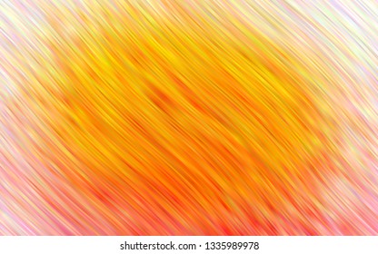 Light Yellow, Orange vector template with bent ribbons. Glitter abstract illustration with wry lines. The template for cell phone backgrounds.