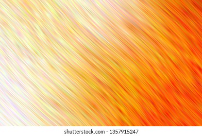 Light Yellow, Orange vector template with bent ribbons. Brand new colored illustration in marble style with gradient. The best blurred design for your business.