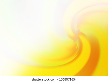Light Yellow, Orange vector template with bubble shapes. Colorful illustration in abstract marble style with gradient. A new texture for your  ad, booklets, leaflets.