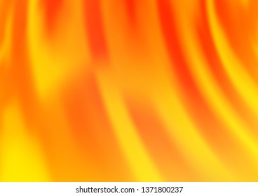 Light Yellow, Orange vector template with bubble shapes. Creative illustration in halftone marble style with gradient. A new texture for your  ad, booklets, leaflets.