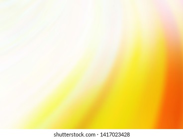Light Yellow, Orange vector template with liquid shapes. A vague circumflex abstract illustration with gradient. The best blurred design for your business.