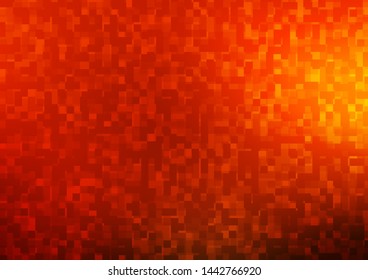 Light Yellow, Orange vector template with crystals, rectangles. Abstract gradient illustration with rectangles. Pattern for busines ad, booklets, leaflets