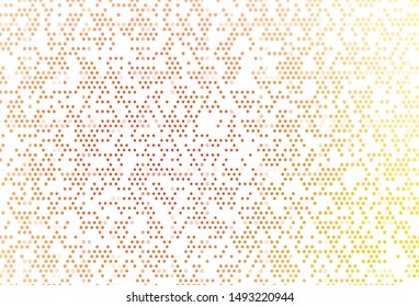 Light Yellow, Orange vector template with circles. Blurred bubbles on abstract background with colorful gradient. Completely new template for your brand book.