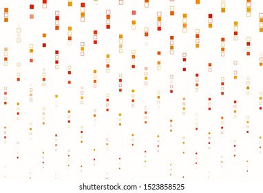 Light Yellow, Orange vector template with square style. Beautiful illustration with rectangles and squares. Modern template for your promotion.