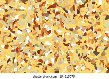Light Yellow, Orange vector template with memphis shapes. Modern abstract illustration with colorful random forms. Background for a cell phone.