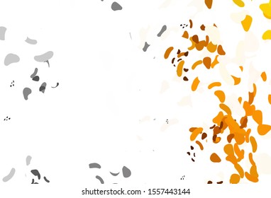 Light Yellow, Orange vector template with memphis shapes. Illustration with colorful gradient shapes in abstract style. Background for a cell phone.