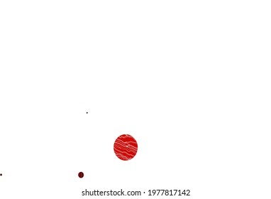 Light yellow, orange vector template with circles. Abstract illustration with colored bubbles in nature style. Design for posters, banners.