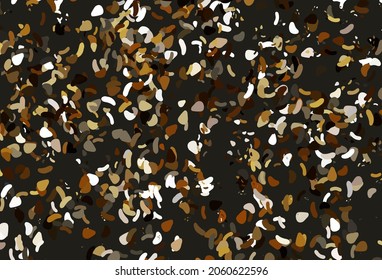 Light yellow, orange vector template with memphis shapes. Illustration with colorful gradient shapes in abstract style. Simple design for your web site.