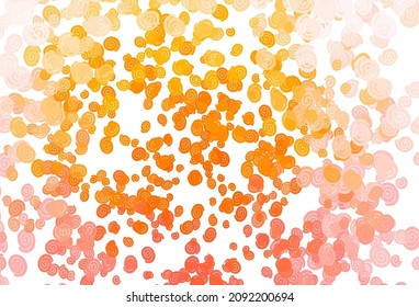 Light Yellow, Orange vector template with lava shapes. Geometric illustration in marble style with gradient.  A completely new template for your business design.