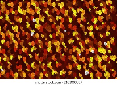 Light Yellow, Orange vector template with bent ribbons. Modern gradient abstract illustration with bandy lines. The template for cell phone backgrounds.