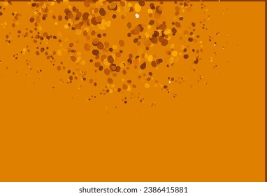 Plantilla vectorial naranja amarillo claro con cintas dobladas. Muestra geométrica borrosa con burbujas de degradado.  Un nuevo diseño de mármol para tu negocio.