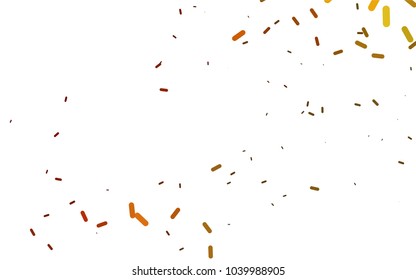 Light Yellow, Orange vector texture with colored capsules. Blurred decorative design in simple style with lines. The pattern can be used as ads, poster, banner for medicine.