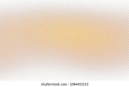 Light Yellow, Orange vector  texture with disks. Blurred bubbles on abstract background with colorful gradient. Completely new template for your brand book.