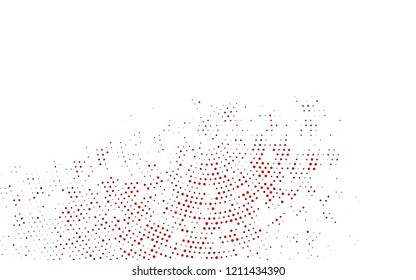 Light Yellow, Orange vector texture with disks. Glitter abstract illustration with blurred drops of rain. Design for business adverts.