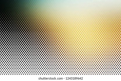 Light Yellow, Orange vector texture with disks. Illustration with set of shining colorful abstract circles. Pattern for ads, booklets.