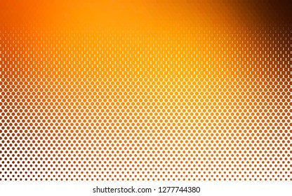 Light Yellow, Orange vector texture with disks. Illustration with set of shining colorful abstract circles. Template for your brand book.