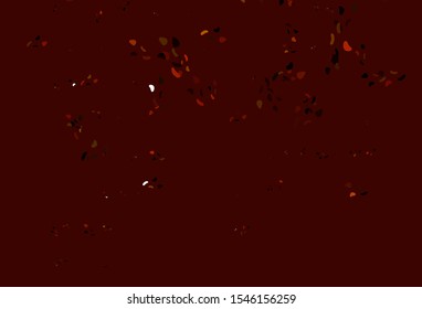 Light Yellow, Orange vector texture with random forms. Simple colorful illustration with abstract gradient shapes. Best smart design for your business.