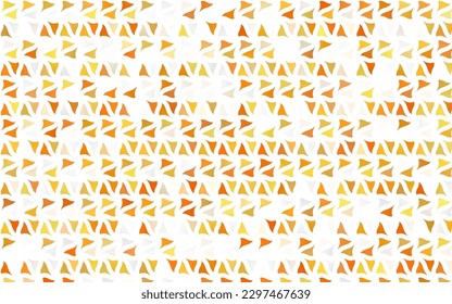 Light Yellow, Orange vector texture in triangular style. Decorative design in abstract style with triangles. Pattern can be used for websites.
