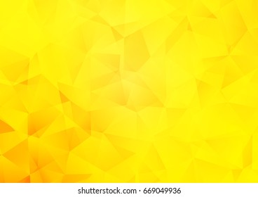 Light Yellow, Orange vector triangle mosaic background. Shining illustration, which consist of triangles. The best triangular design for your business. Light Yellow, Orange vector triangle mosaic background. Shining illustration, which consist of triangles. The best triangular design for your business.