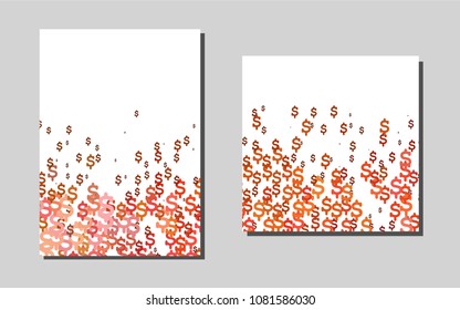 Light Yellow, Orangevector banner for websites. Modern abstract design concept with colorful gradient. The pattern can be used for any ad, booklets.