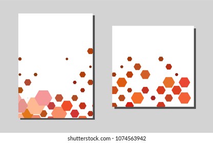 Light Yellow, Orangevector cover for Envelopes. Web interface on abstract background with colorful gradient. Pattern can be used as a template for calendars.