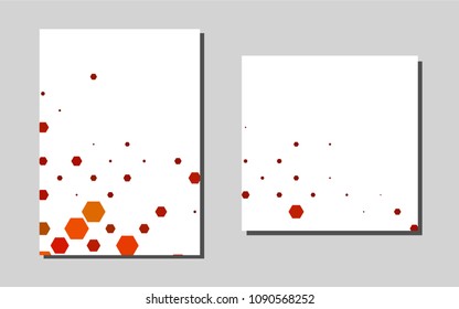Light Yellow, Orangevector template for landing pages. Web interface on abstract background with colorful gradient. Beautiful design for cover of notepads.