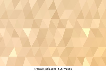 Light yellow polygon abstract template. An elegant bright illustration with gradient. Triangular pattern for your business design.