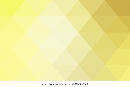 Light yellow polygon abstract template. Glitter abstract illustration with an elegant design. The template can be used as a background for cell phones.