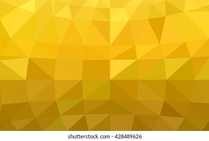 Light yellow polygonal illustration, which consist of triangles. Triangular design for your business. Geometric background in Origami style with gradient.