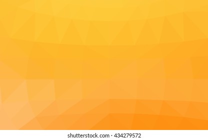 Light yellow polygonal illustration, which consist of triangles. Triangular design for your business. Geometric background in Origami style with gradient.