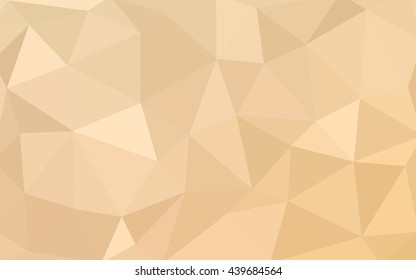 Light yellow polygonal illustration, which consist of triangles. Triangular design for your business. Geometric background in Origami style with gradient.