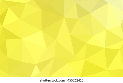 Light yellow polygonal illustration, which consist of triangles. Triangular design for your business. Geometric background in Origami style with gradient.