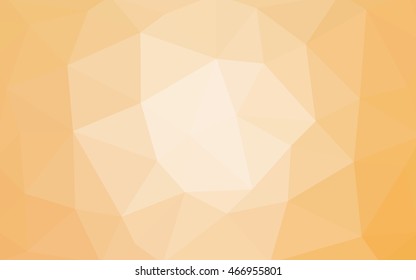 Light yellow polygonal illustration, which consist of triangles. Triangular design for your business. Geometric background in Origami style with gradient.