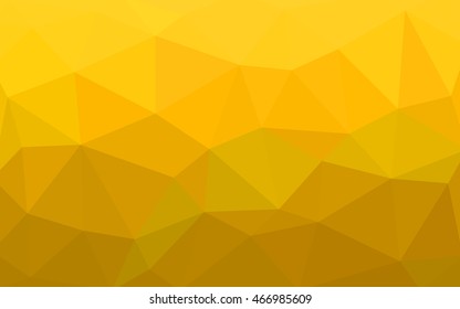 Light yellow polygonal illustration, which consist of triangles. Triangular design for your business. Geometric background in Origami style with gradient.