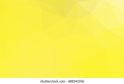 Light yellow polygonal illustration, which consist of triangles. Triangular design for your business. Geometric background in Origami style with gradient.