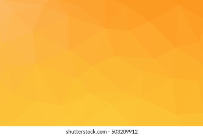 Light yellow polygonal illustration, which consist of triangles. Triangular design for your business. Geometric background in Origami style with gradient.